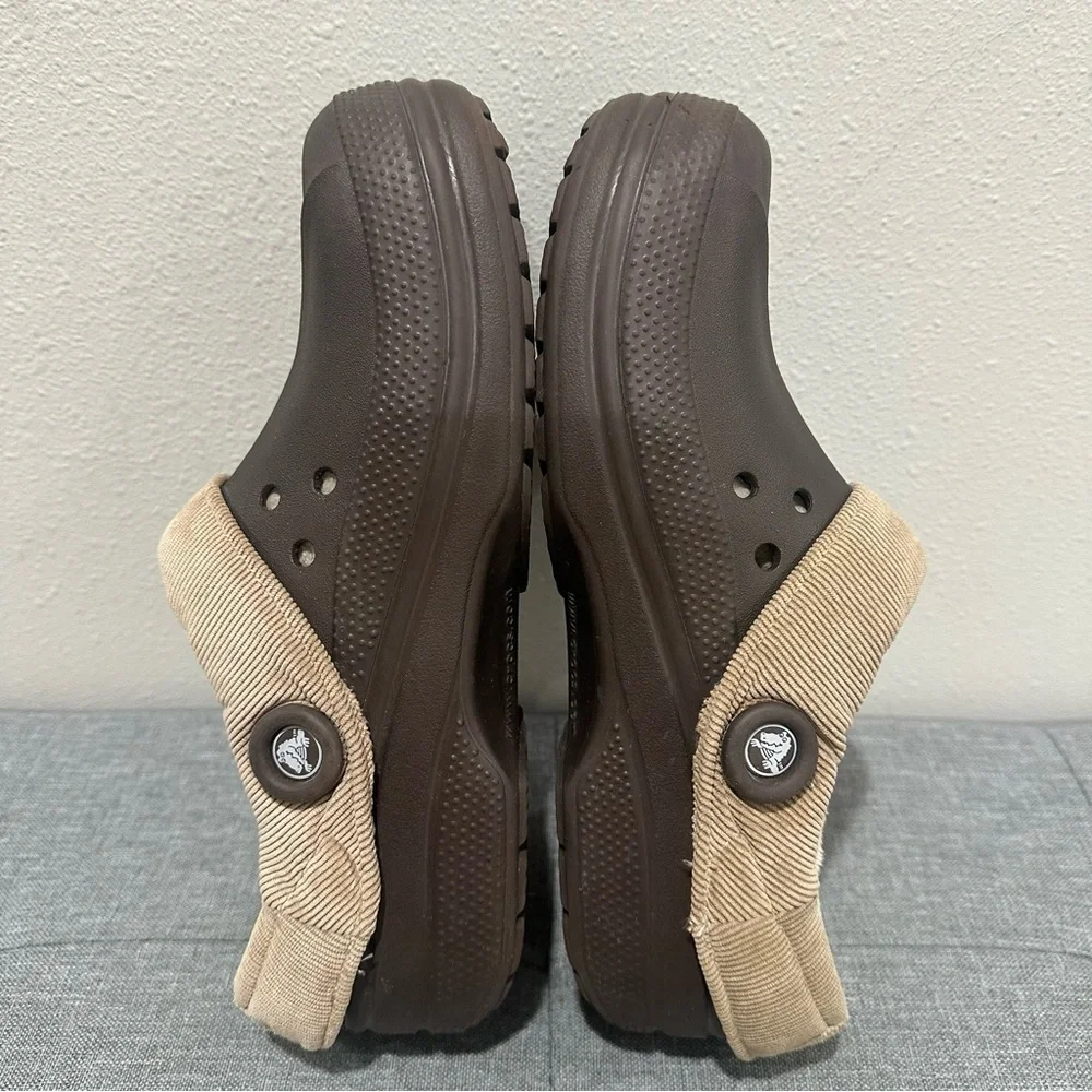 CROCS Blitzen Lined Brown Clogs